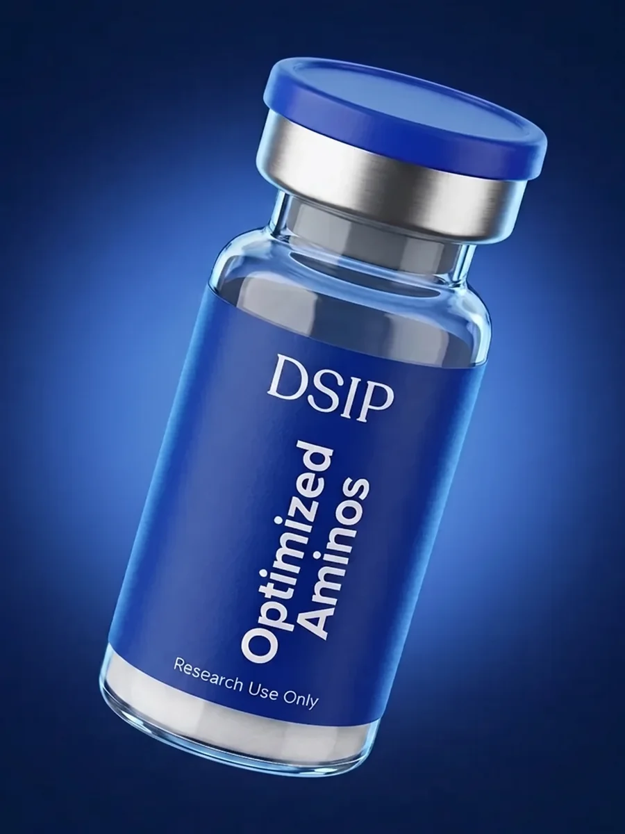 DSIP 10mg research peptide vial — Optimized Aminos