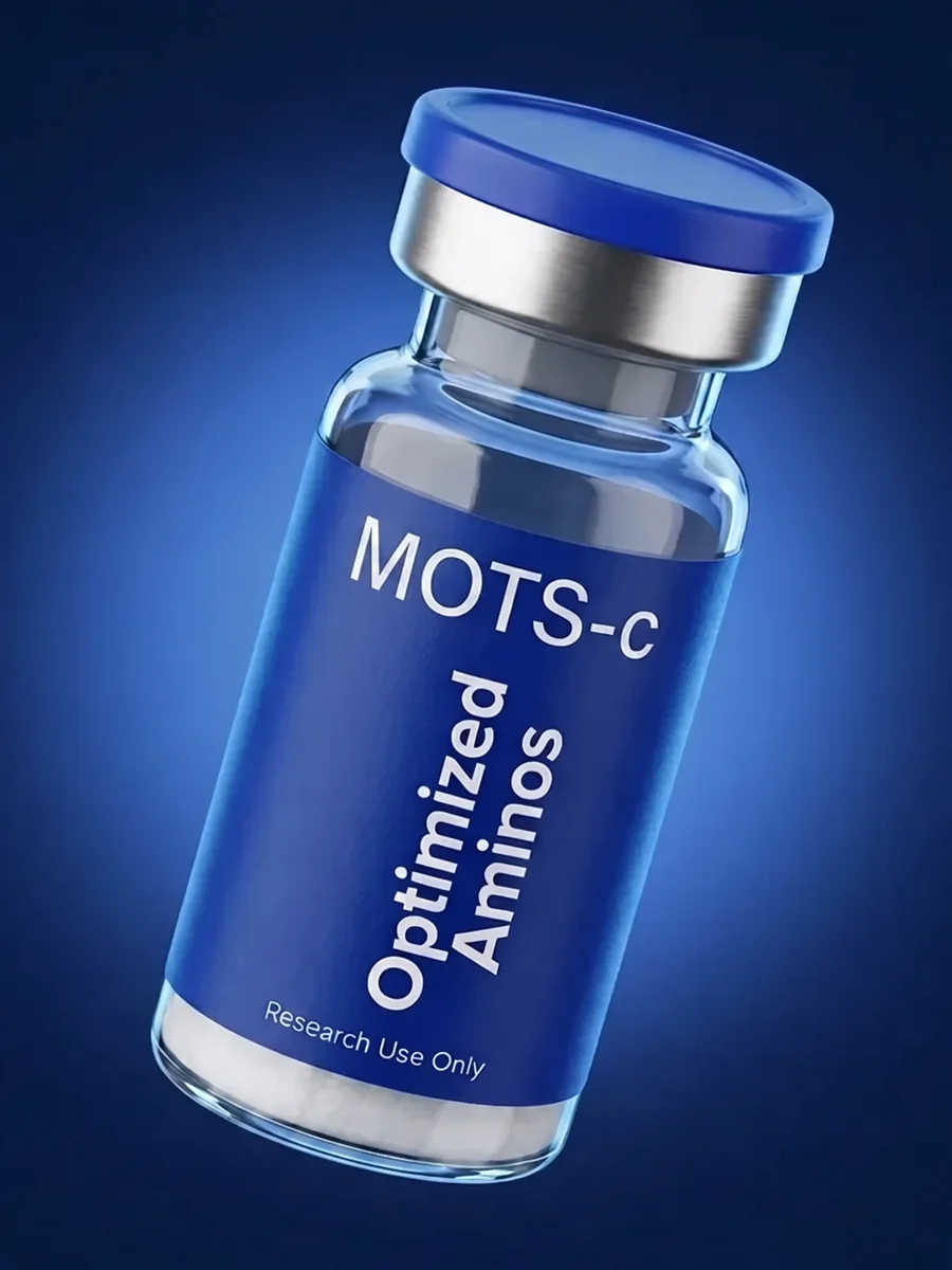 MOTS-c research peptide vial — Optimized Aminos